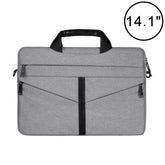 14.1 inch Breathable Wear-resistant Fashion Business Shoulder Handheld Zipper Laptop Bag with Shoulder Strap, 14.1 inch